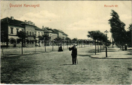 1912 Karcag, Kossuth tér. W.L. 1858. (EK)
