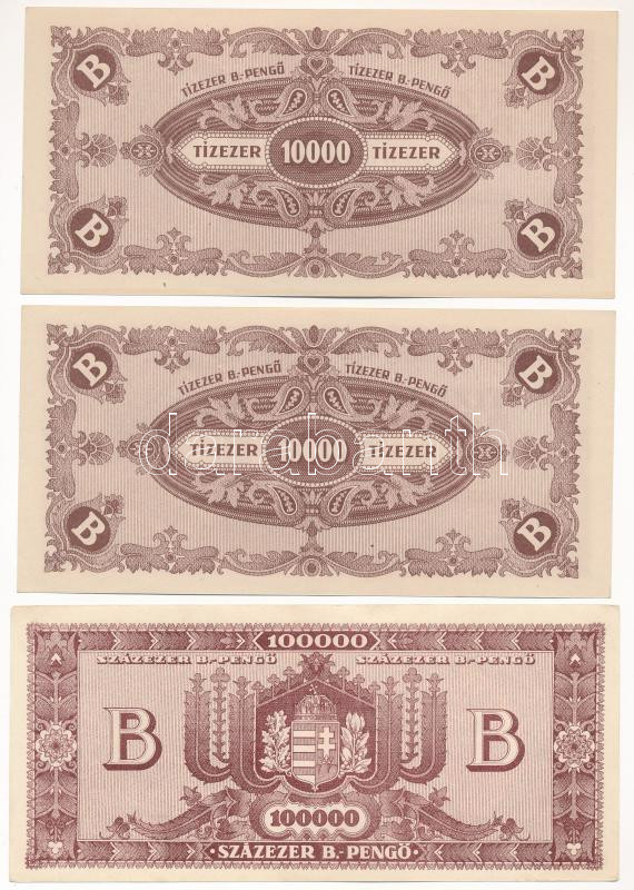 1946. 10.000BP (2x) + 100.000BP T:XF,F - Image 2