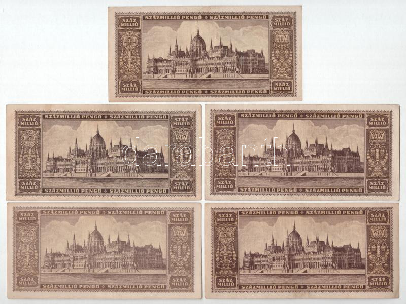 1946. 100.000.000P (5x) T:F Adamo P27 - Image 2