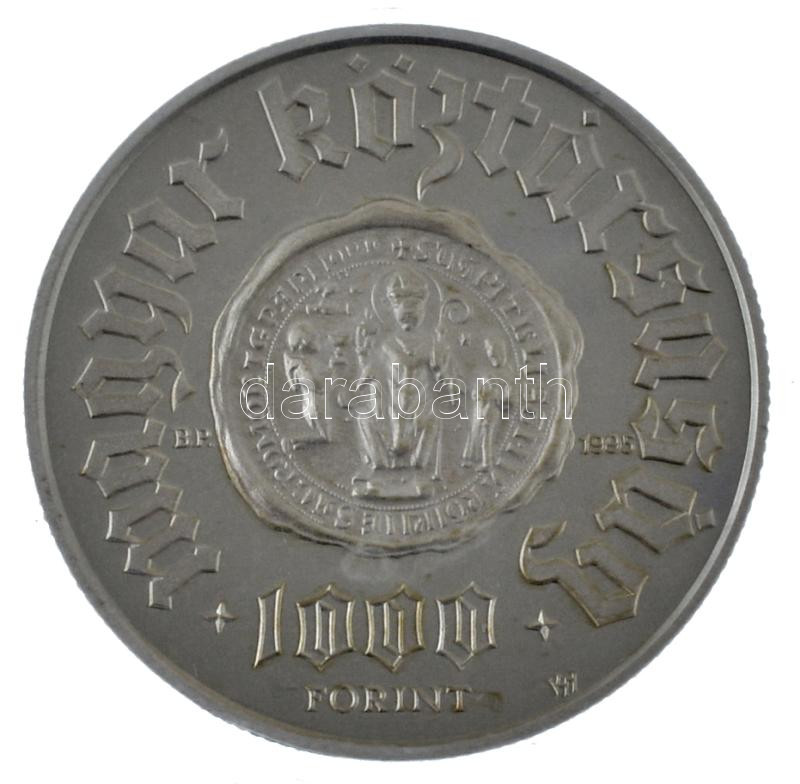 1995. 1000Ft Ag 'Pannonhalma 996-1996' kapszulában T:PP Adamo EM140 - Image 2