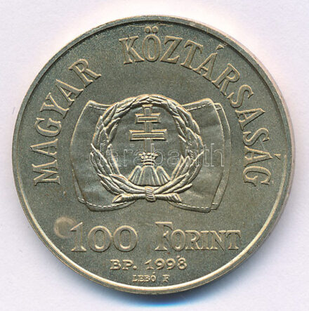 1998. 100Ft Cu-Ni-Zn '1848-49-es szabadságharc' T:BU patina Adamo EM150