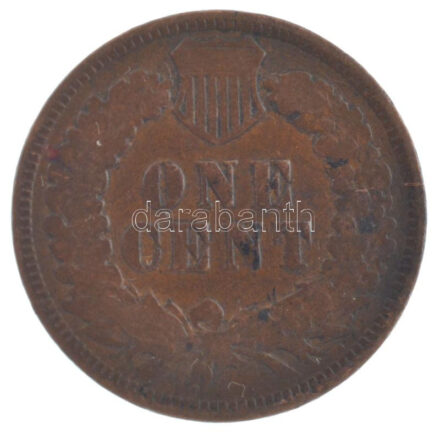 Amerikai Egyesült Államok 1893. 1c bronz 'Indián fej' T:F patina, kis ph USA 1893. 1 Cent bronze 'Indian head' C:F patina, small edge error Krause KM#90a