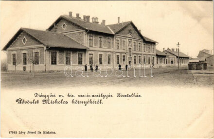 Diósgyőr (Miskolc), Vas- és acél gyári hivatalház. Lövy József fia kiadása