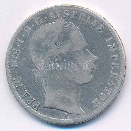 Ausztria 1865A 1Fl Ag 'Ferenc József' T:F kis ph Austria 1865A 1 Florin Ag 'Franz Joseph' C:F small edge error Krause KM#2219