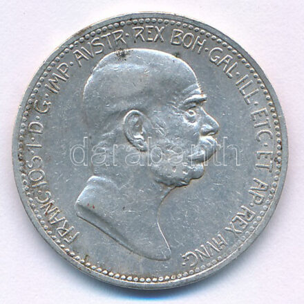 Ausztria 1908. 1K Ag 'Ferenc József - Jubileum' T:XF Austria 1908. 1 Corona Ag 'Franz Joseph - Jubilee' C:XF Krause KM#2808