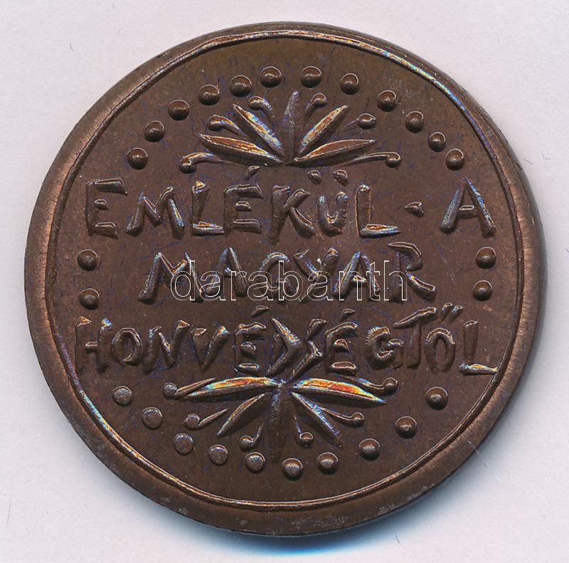 Ifj. Szlávits László (1959-) DN 'Nagy Imre / Emlékül a Magyar Honvédségtől' kétoldalas Cu emlékérem (39mm) T:UNC - Image 2