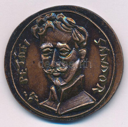 ifj. Szlávics László (1959-) DN 'Petőfi Sándor / Emlékül a magyar honvédségtől' kétoldalas Cu emlékérem eredeti tokban (38mm) T:UNC