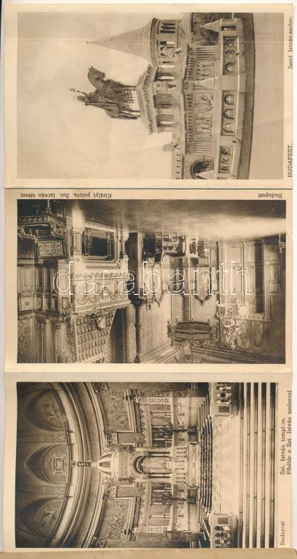 Szent István Emlékalbum - nem képeslapos füzet 14 lappal. Kiadja Rigler József Ede