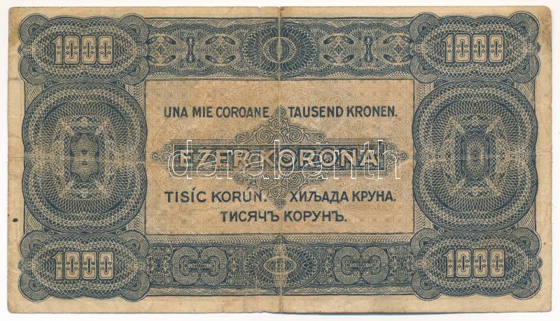 1923. 1000K nyomdahely-jelölés nélkül T:VG Adamo K37 - Image 2