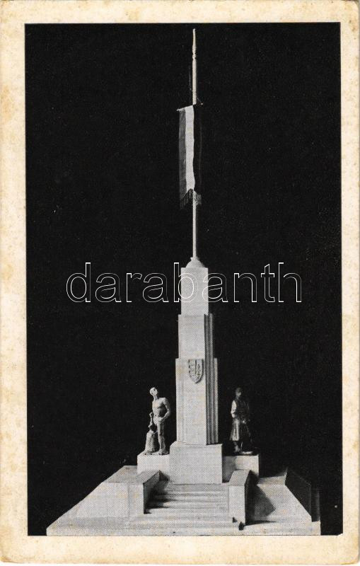 Debrecen, Országzászló pályadíjnyertes terve: nagy Sándor János szobrászművész alkotása