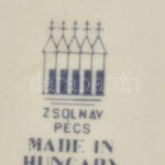 Zsolnay Sebességi Autómodellek Európa Bajnoksága FEMA Hungari Pécs 1982. tálka, jelzett, kopott. 18x9 cm - Image 2