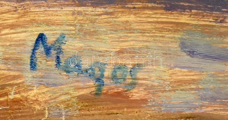 Magos Gyula (1932-1995): Csendélet. Olaj, farost, jelezve balra lent. 50x36 cm - Image 2