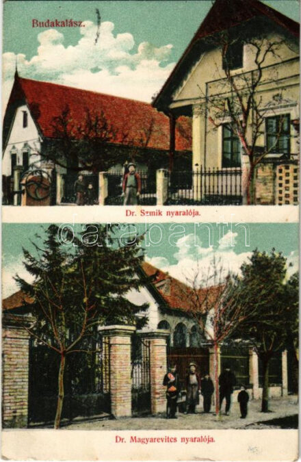 1912 Budakalász, Dr. Szmik és Dr. Magyarevitcs nyaralója. Popper Sándor kiadása