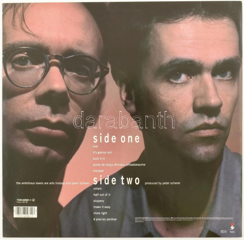 Ambitious Lovers - Lust. Vinyl, LP, Album. Elektra, Németország, 1991. VG+ - Image 2