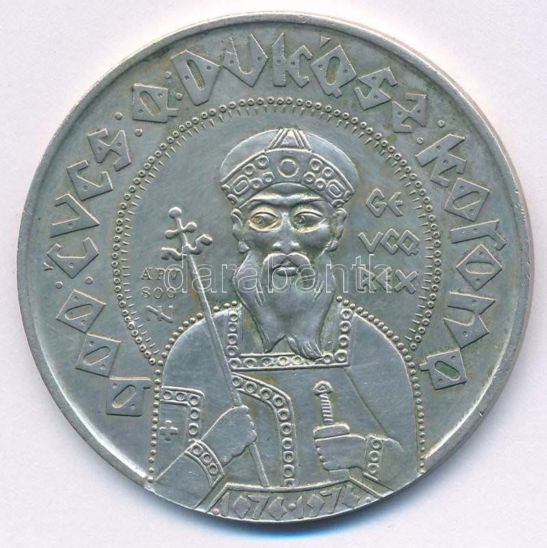 Nagy István (1920-) 1976. 'Baranya megyei éremgyűjtők 1976. Pécs / 900 éves a Dukász korona' Ag emlékérem (~24,99g/0.800/42,5mm) T:UNC,AU Adamo PS2 - Image 2