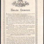 1867 Debrecen, emlékokmány az 1849-es hadjárat során elszenvedett sanyargatások okán