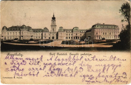 Keszthely, Gróf Festetich Tasziló palotája. Kiadja Kampmann H. (EK)