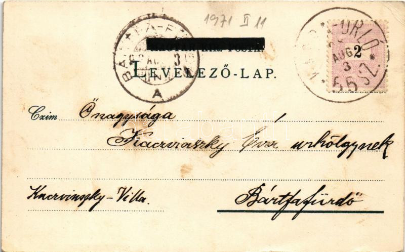 1898 (Vorläufer) Kassa, Kosice; Kossuth Lajos utca, Fő utca, Csermelyvölgyi kioszk, Hernád híd és részletei. Wlaszlovits Gusztáv kiadása / street view, main street, kiosk, restaurant, bridge. Art Nouveau, floral, litho (EK) - Image 2