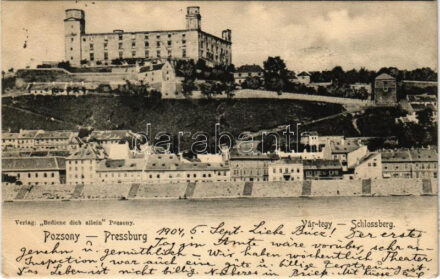 1904 Pozsony, Pressburg, Bratislava; Várhegy. Verlag 'Bediene dich allein' / Schlossberg / castle hill (EK)