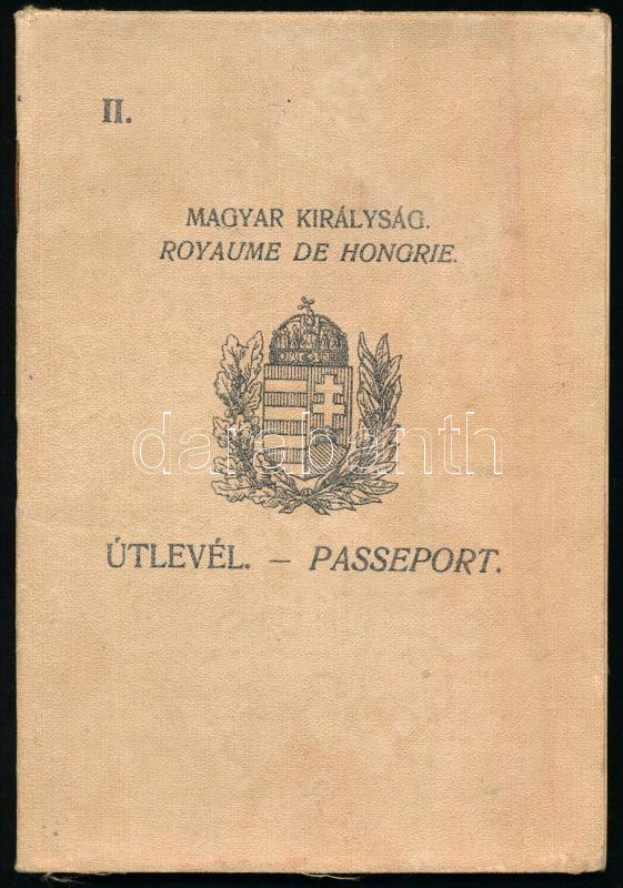 1934 Bp., Magyar Királyság által kiállított fényképes útlevél / Hungarian passport - Image 4