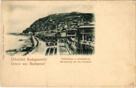 Budapest XI. Gellérthegy a Citadellával. Kiadja Edgar Schmidt