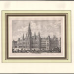 cca 1870-1890 Bécs, 3 db városkép. Rotációs fametszet, papír. Paszpartuban. 19x12,5 cm körüli méretben. - Image 3