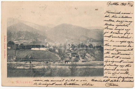 1903 Klicsiny (Ruttka, Vrútky), Schulz Ármin kiadása (EK)