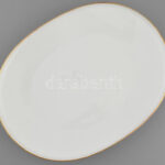 Heinrich Grazie porcelán pecsenyés tál, hibátlan, jelzéssel, h: 40 cm