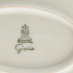 Heinrich Grazie porcelán pecsenyés tál, hibátlan, jelzéssel, h: 40 cm - Image 3
