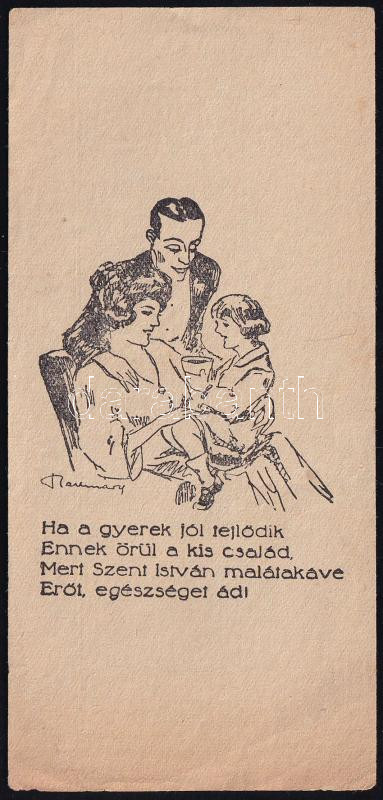 Szent István malátakávé számolócédula