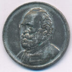 1860. 'Széchenyi István - 1860 április 8-án' Sn halotti emlékérem (29mm) T:XF,VF patina, karc