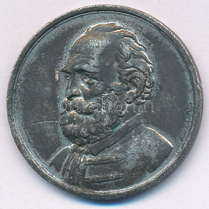 1860. 'Széchenyi István - 1860 április 8-án' Sn halotti emlékérem (29mm) T:XF,VF patina, karc