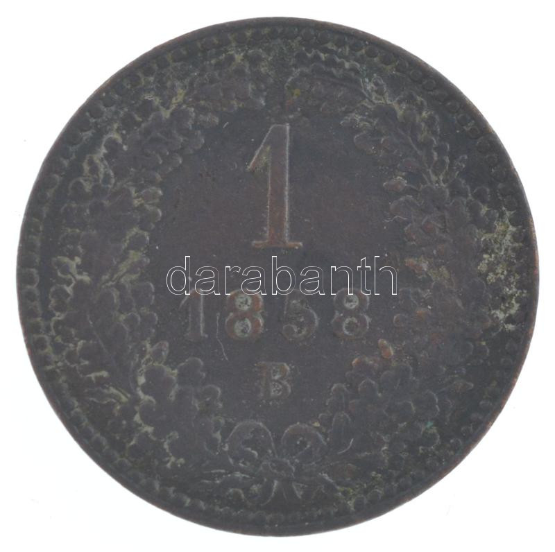 1858B 1kr Cu T:XF,VF