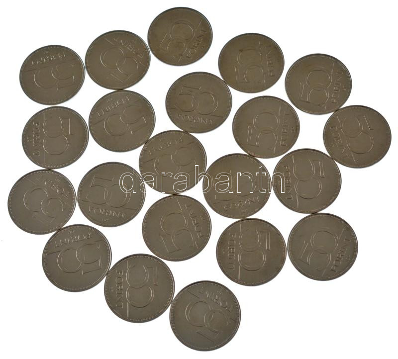 2005. 50Ft 'Gyermekmentő Szolgálat' (10db) + 2006. 50Ft 'Parlament - 1956-os forradalom 50. évfordulója' (6db) + 2007. 50Ft 'Római Szerződés' (5db) T:AU,XF - Image 2