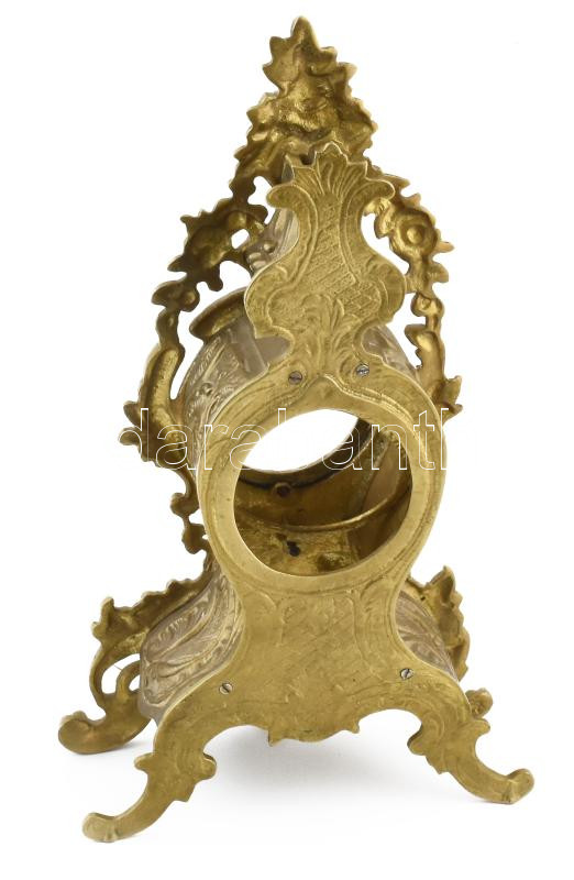 Bronz óratok, jelzés nélkül, öntött bronz, hibátlan, m: 37 cm - Image 3