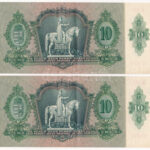 1936. 10P (2x) sorszámkövetők 'B 531 025412 - B 531 025413' T:XF Adamo P9 - Image 2