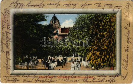 Savanyúkút, Sauerbrunn; Restauration Bank / étterem kert / restaurant garden (EK)