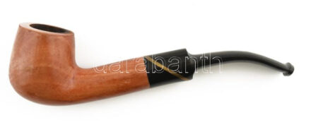 Pipa, jelzés nélkül, kopásokkal, h: 14 cm