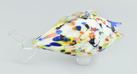 Murano üveghal, hibátlan, jelzés nélkül, h: 26 cm