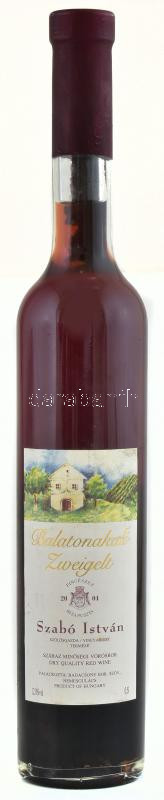 2004 Szabó István Balatonakali Zweigelt, bontatlan palack száraz vörösbor, 12:%, 0,5l