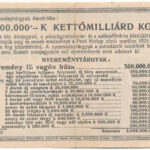 Budapest 1925. 'Diák-Sorsjegy' 5000K értékben, 'XIII. sorozat, 035557' sorszámmal T:VF - Image 2