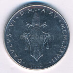 Vatikán 1977. 100L acél T:AU Vatican 1977. 100 Lire steel C:AU - Image 2