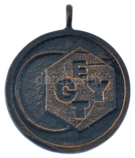 DN '60 éves az EGYT - Aesculapius' kétoldalas, öntött bronz emlékérem füllel (34mm) T:XF