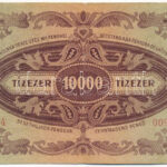 1945. 10.000P 'MNB' bélyeggel, 'Forradalmi Pénzkiállítás - 'Ki mit gyűjt' - Dorog 1967.' felülbélyegzéssel T:F - Image 2