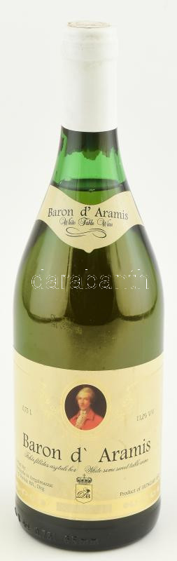 Dégi Borház 'Baron d'Aramis White Fable Wine', bontatlan palack félédes fehérbor, 11%, 0,75l.