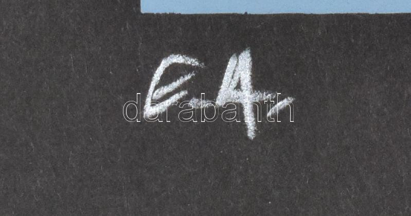 Hervé, Rodolf (1957-2000): Eiffel-torony. Szitanyomat, papír, jelzett, művészpéldány E.A. jelzéssel. 34,5x21 cm. / Hervé, Rodolf (1957-2000): Eiffel-tower. Screenprint on paper, signed, E.A. artist's proof, 34,5x21 cm. - Image 3