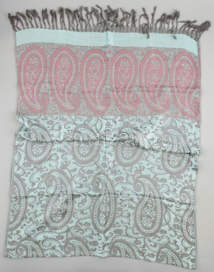 Világos türkiz színű stóla, 70x180cm