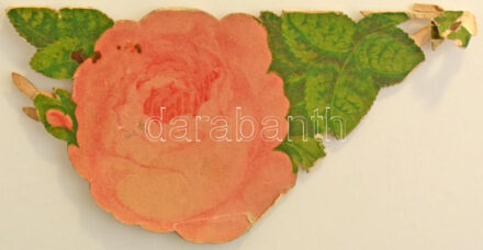 Milano, Lago di Como - Rózsás kinyitható nem képeslapos nyomtatvány csipke stílusú díszítéssel / Roses - folding non-postcard print with lace style decoration (szakadások / tears)