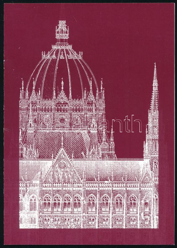 Kuncze Gábor (1950- ) politikus, volt országgyűlési képviselő, belügyminiszter autográf aláírása parlamenti üdvözlőlapon, borítékkal + Kuncze Gábor, Göncz Árpád és az országgyűlés más tagjai fotón, 15x10 cm - Image 3