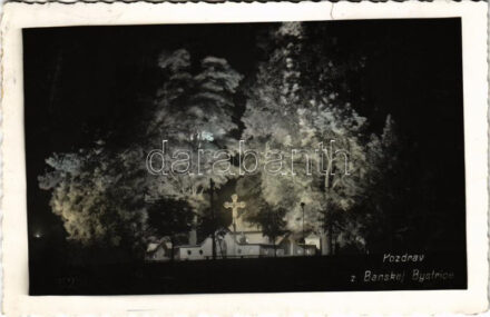 Besztercebánya, Banská Bystrica; Kálvária éjjel / calvary at night